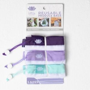 Lotus Reusable Produce Bags Set of 3